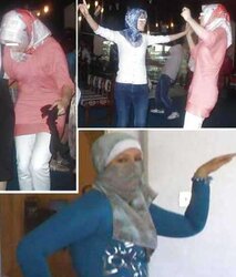 Dancing- hijab niqab jilbab arab turbanli tudung paki mallu