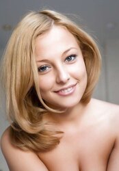 Light-Haired gets out the bathtub