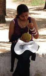 Warm indian damsel