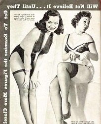 Tights pages from vintage magazines