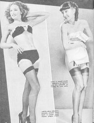 Tights pages from vintage magazines