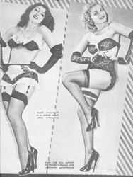 Tights pages from vintage magazines