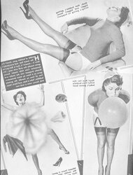 Tights pages from vintage magazines