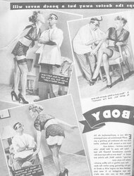 Tights pages from vintage magazines