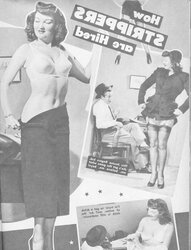 Tights pages from vintage magazines