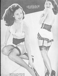 Tights pages from vintage magazines