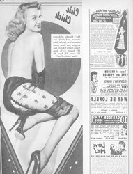 Tights pages from vintage magazines