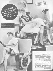 Tights pages from vintage magazines
