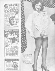 Tights pages from vintage magazines