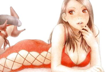 Anime Femmes playing with a Real Meatpipe (with captions) - No