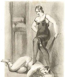 Erotic Book Illustration 13 - Dresseuses d Hommes