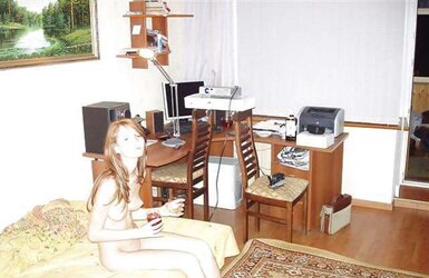 Adorable teenager redhead inexperienced