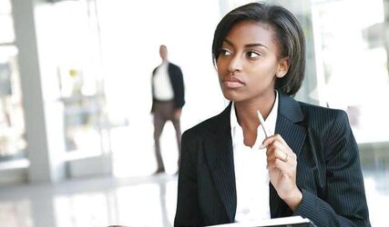 Ebony Nymphs In The Office (Getting Down