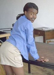 Ebony Nymphs In The Office (Getting Down