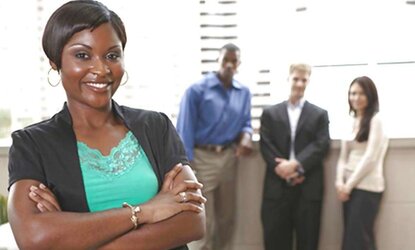 Ebony Nymphs In The Office (Getting Down