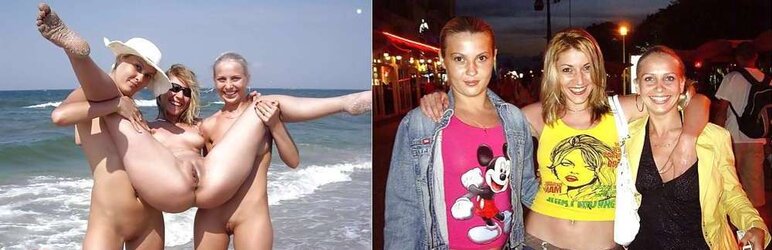 With and sans clothes.