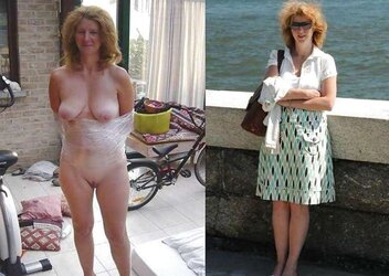 With and sans clothes.