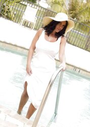 Huge-Titted Italian MUMMY White Sundress