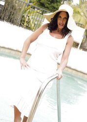 Huge-Titted Italian MUMMY White Sundress