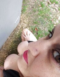 Massive Breast Stunner Outdoors