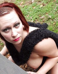 Massive Breast Stunner Outdoors