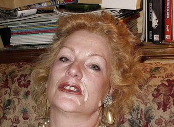 Bitchy jism faced granny