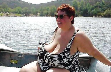 Scorching swimsuit granny plumper