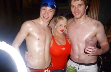 Our drinking squad have a swimming problem