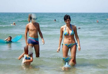 Bulgarian Beach Ladies from Dark-Hued River - XI