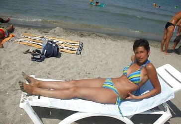 Bulgarian Beach Ladies from Dark-Hued River - XI