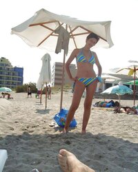 Bulgarian Beach Ladies from Dark-Hued River - XI
