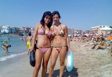 Bulgarian Beach Ladies from Dark-Hued River - XI