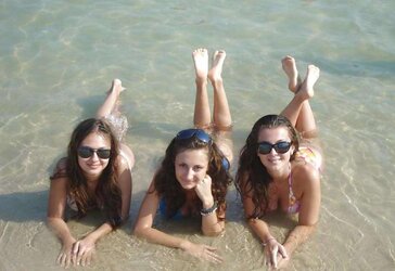 Bulgarian Beach Ladies from Dark-Hued River - XI