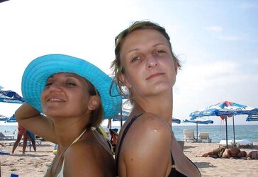 Bulgarian Beach Ladies from Dark-Hued River - XI