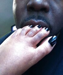 Ebony Toes Footjob