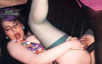 Classic Retro - BIG BLACK COCK - Blue Pantyhose - Taxi
