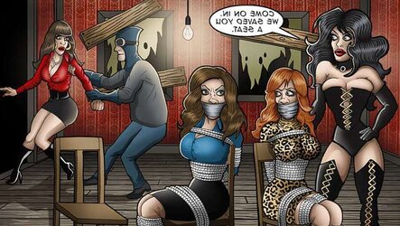 T Roubleist depicts Domination & submission art in a way of funny cartoons