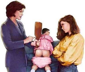 Erotic art of Barbara OToole Nymph Led Smacking