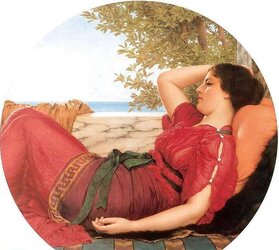 Painted Ero and Porn Art nineteen - John-William Godward