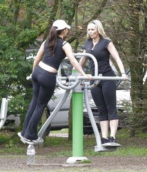 Jennifer Ellison Working Out in Liverpool