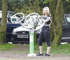 Jennifer Ellison Working Out in Liverpool