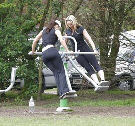 Jennifer Ellison Working Out in Liverpool