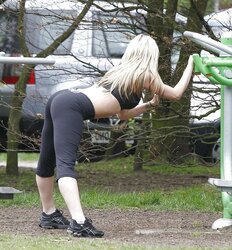 Jennifer Ellison Working Out in Liverpool
