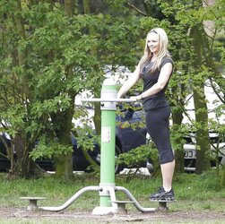 Jennifer Ellison Working Out in Liverpool