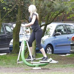 Jennifer Ellison Working Out in Liverpool