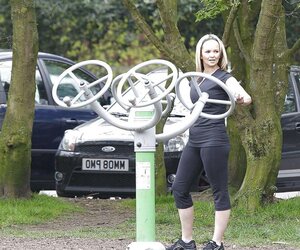 Jennifer Ellison Working Out in Liverpool