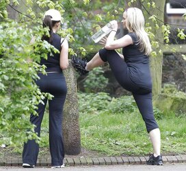 Jennifer Ellison Working Out in Liverpool