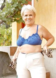 Grandma her saggy funbags five.