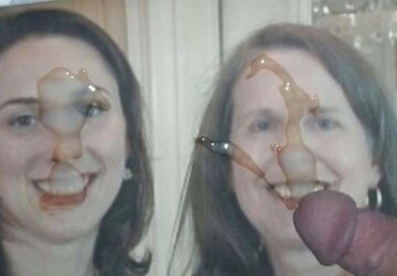 Mom and daughter need more jizz!