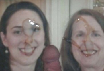 Mom and daughter need more jizz!